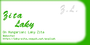 zita laky business card